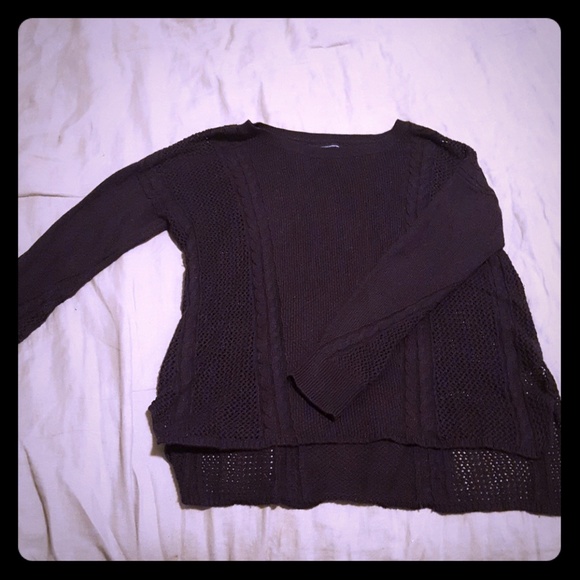 Navy Blue Knit Sweater - Picture 1 of 2
